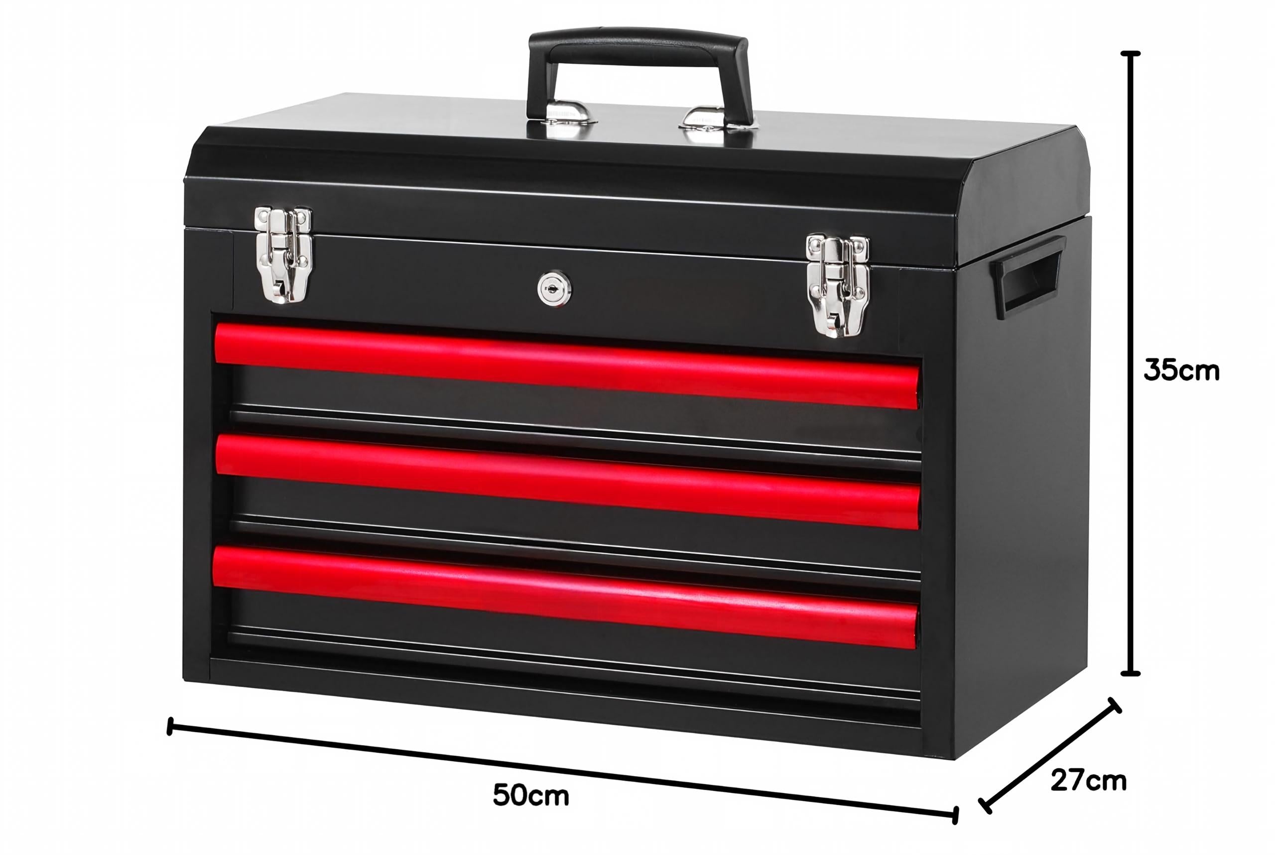 408-Piece Mechanics Tool Set, Chrome Vanadium Forged Tools, 3-Drawer Heavy Duty Metal Box