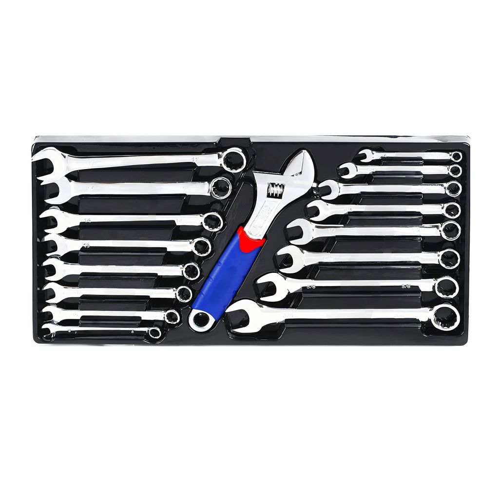 408-Piece Mechanics Tool Set, Chrome Vanadium Forged Tools, 3-Drawer Heavy Duty Metal Box