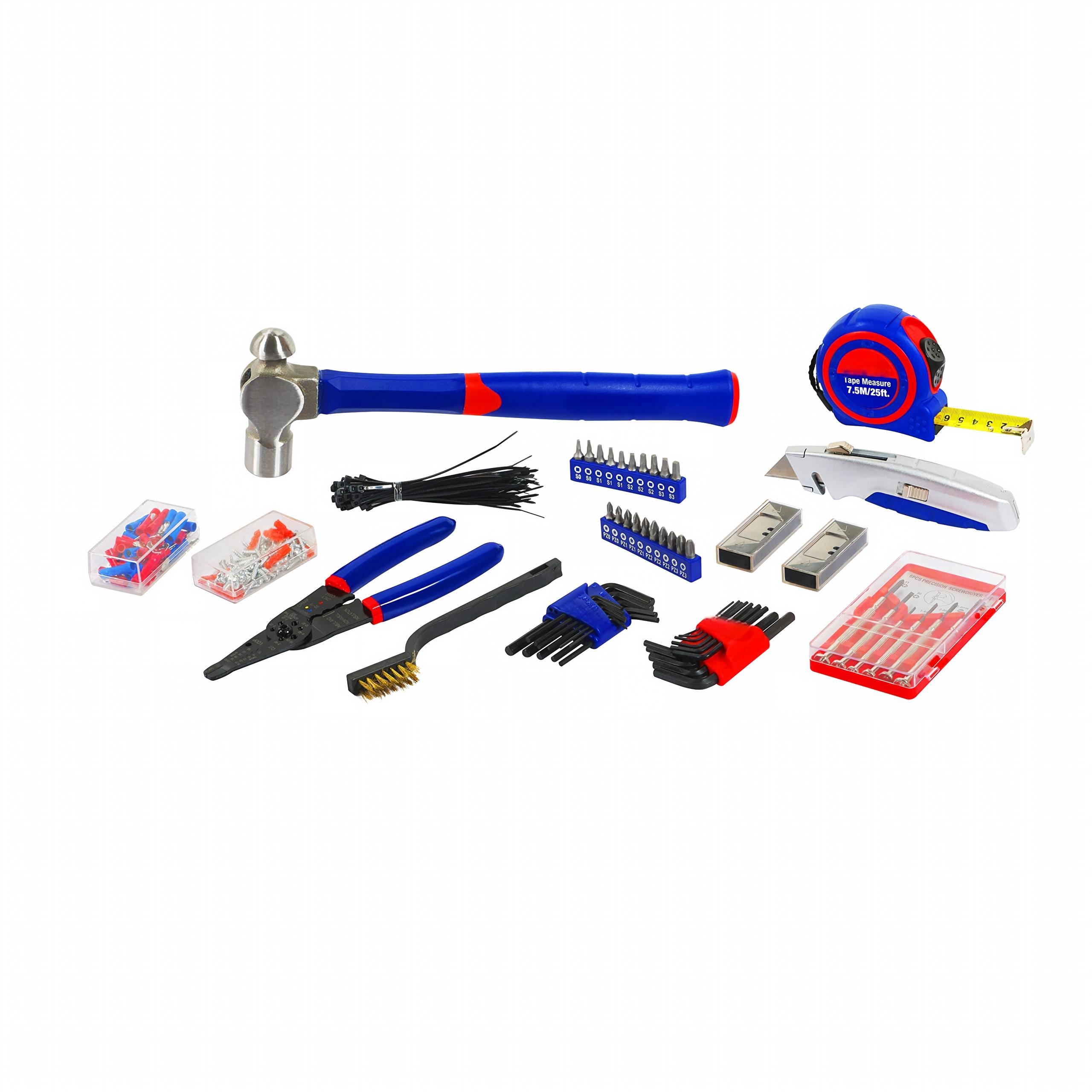 408-Piece Mechanics Tool Set, Chrome Vanadium Forged Tools, 3-Drawer Heavy Duty Metal Box